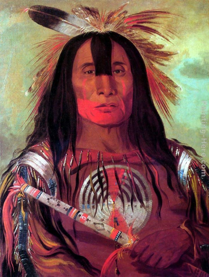 George Catlin Buffalo Bull's Back Fat, Head Chief, Blood Tribe